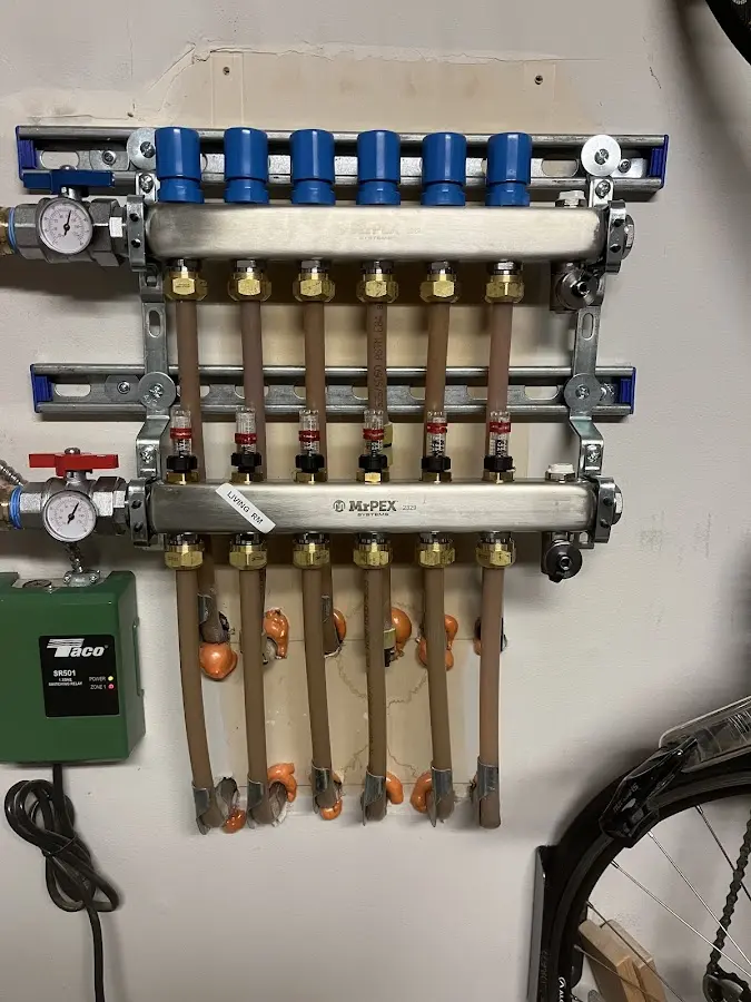 Plumber performing Gas Line Installation at a residential property in Dunean